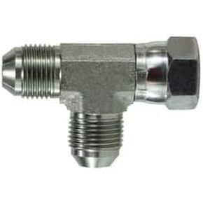 MIDLAND INDUSTRIES 660212 Swivel Run Tee, 3/4-in Male JIC x Female JIC Swivel x Male JIC, Steel in Kuwait