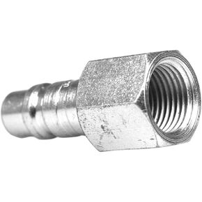 قابس طراز G للضاغط 1858 - لاستبدال أجزاء أنظمة الأنابيب الهوائية من ميلتون - قابس فولاذي سريع التحرير - 1/2 بوصة أنثى NPT 1/2 بوصة هيكل 99 SCFM 300 PSI الطول: 2.39 بوصة فضي in Kuwait