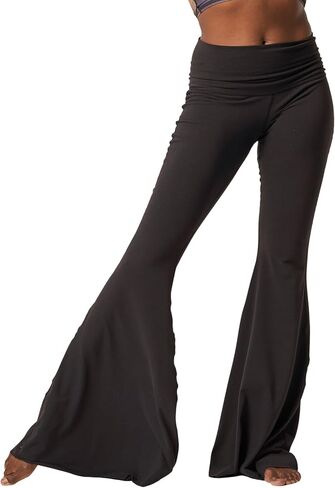 teeki Long Bell Bottom Pant for Women High-Waist Stretchy Flare Bell Bottoms Premium Athletic Pants Retro 70s in Kuwait