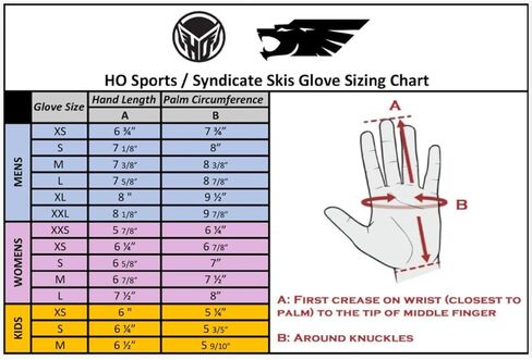 HO 41 Tail Inside Out Water Ski Glove 2024 in Saudi Arabia