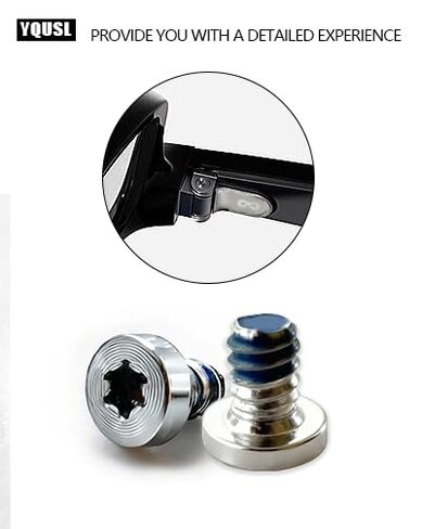Replacement Screw Set for Ray-Ban Meta Wayfarer/Skyler/Headliner Gen 2 & Oakley Meta HSTN Eyeglass Temple Accessories, Includes 1Pc Screwdriver & 10Pcs Screws for Meta Gen 2 Smart Glasses in Kuwait