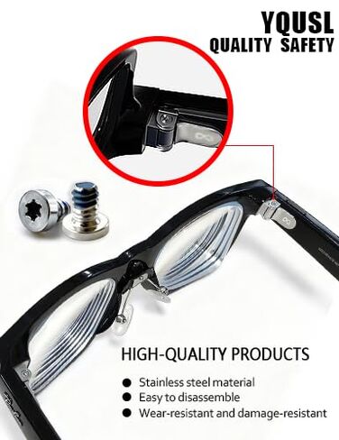Replacement Screw Set for Ray-Ban Meta Wayfarer/Skyler/Headliner Gen 2 & Oakley Meta HSTN Eyeglass Temple Accessories, Includes 1Pc Screwdriver & 10Pcs Screws for Meta Gen 2 Smart Glasses in Kuwait