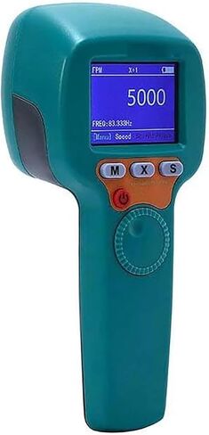 مناظير محمولة قابلة لإعادة الشحن، مقياس سرعة الدوران غير متصل، إضاءة عالية 1500LUX وقياس 60~999,999 دورة في الدقيقة/هرتز، دقة 0.001% لاستكشاف أخطاء محرك تروس محرك السيارة وإصلاحها in Kuwait