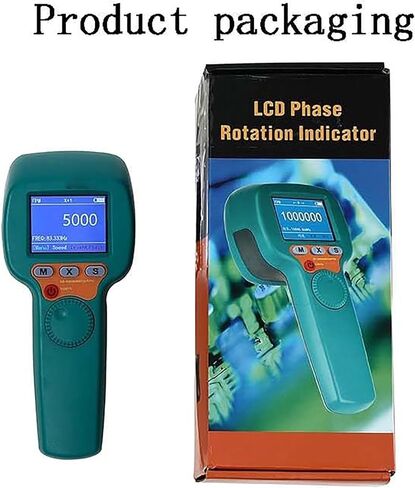 مناظير محمولة قابلة لإعادة الشحن، مقياس سرعة الدوران غير متصل، إضاءة عالية 1500LUX وقياس 60~999,999 دورة في الدقيقة/هرتز، دقة 0.001% لاستكشاف أخطاء محرك تروس محرك السيارة وإصلاحها in Kuwait