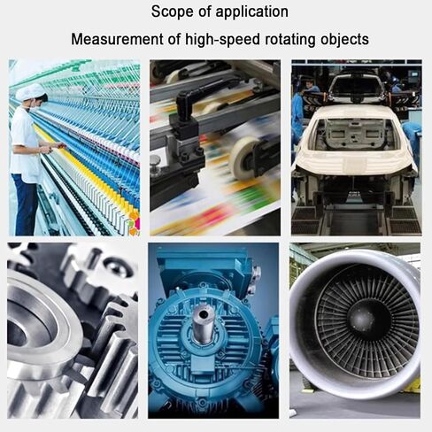 ستروبوسكوب محمول، محلل سرعة محرك غير متصل، نطاق القياس 1-999999 دورة في الدقيقة، دقة قياس 0.001% وإضاءة 1500 لوكس، للتروس والإطارات للقياس in Kuwait