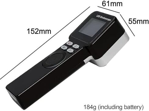 مقياس سرعة الدوران اصطرابي LED الرقمي، مقياس سرعة الدوران اصطرابي غير متصل، نطاق 1-999999 دورة في الدقيقة، اصطرابي قابل لإعادة الشحن، لقياس الإطارات in Kuwait