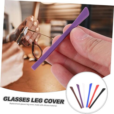 12 Pairs Eyewear Leg Covers Slid Spectacles Sleeve for Comfortable Fit Soft and Stretchy for Daily Wear and Sports Colors Each in Saudi Arabia