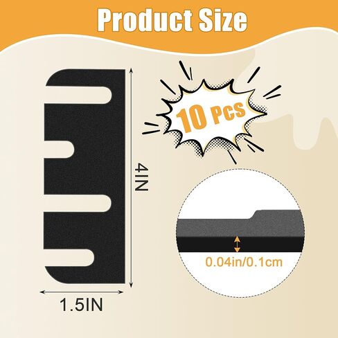 10 Pack Door Hinge Shims, 4 Inch Lenth 0.040 Inch Thickness Hardware for Door Hinge Repair Kit (Style B) in Saudi Arabia