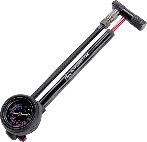 مضخة صدمات عالية الضغط - 400 رطل لكل بوصة مربعة للشوكة الأمامية والخلفية لتعليق الدراجات الهوائية - مضخة صدمات للدراجة مع صمام شريدر بدون خسارة in Kuwait