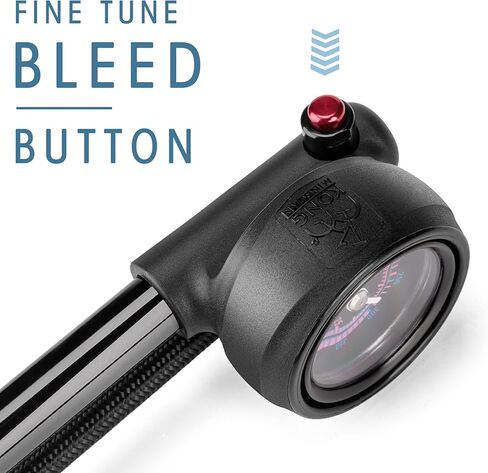 مضخة صدمات عالية الضغط - 400 رطل لكل بوصة مربعة للشوكة الأمامية والخلفية لتعليق الدراجات الهوائية - مضخة صدمات للدراجة مع صمام شريدر بدون خسارة in Kuwait