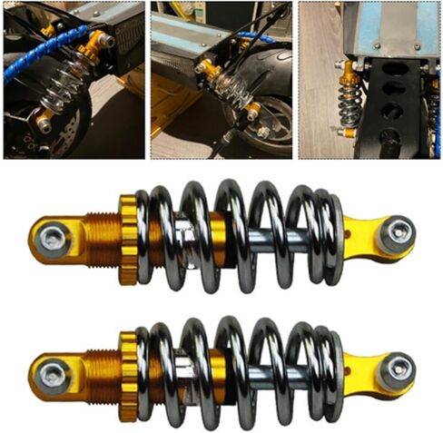 CIJUFOI 2 Pcs 5 Inch 125mm Rear Shock Absorbers for Electric Bicycle Scooter, E Bike Spring Rear Shocks Universal in Kuwait
