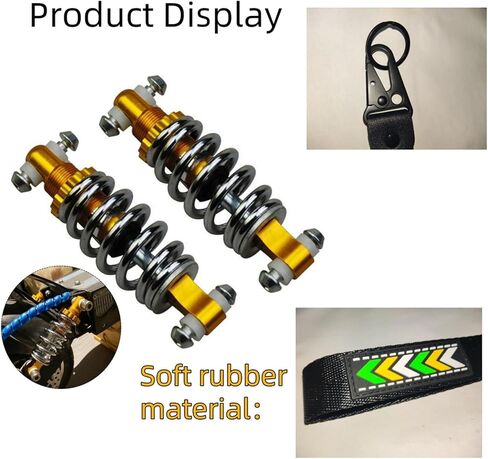 CIJUFOI 2 Pcs 5 Inch 125mm Rear Shock Absorbers for Electric Bicycle Scooter, E Bike Spring Rear Shocks Universal in Kuwait