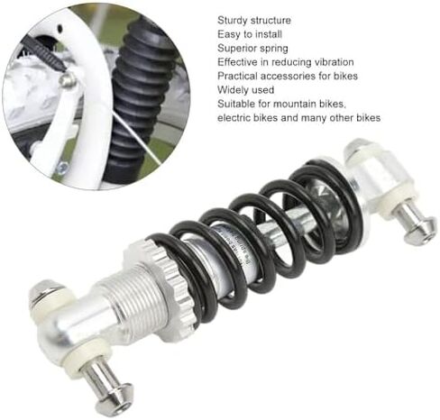 ‌125mm Bike Rear Shock Absorber 300lbs Aluminum Alloy Spring Suspension for Mountain Bikes & E-Bikes - 8mm Screw Diameter in Saudi Arabia