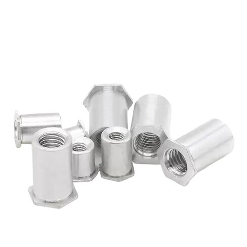 Aluminum Through Hole Hexagonal Rivet Stud Nut Self-Clinching Standoffs Bolt(5mm,M3-1pcs) in Kuwait