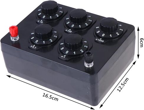 0-9999.9 Ohm Variable Decade Resistor Resistance Box Physical Teaching Tool in Kuwait