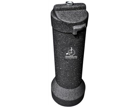 Outdoor Cigarette Disposal Unit – Heavy-Duty Smoking Receptacle, Commercial-Grade, 100% Aluminum Lined, Rotomolded Poly Construction (Black Granite) in Saudi Arabia