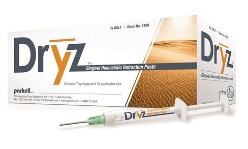 S180 Dryz Gingival Hemostatic Retraction Paste Includes 7 Syringes and 15 Applicator Tips in Saudi Arabia