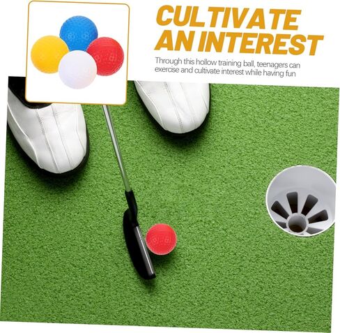 16pcs Hollow Golf Balls Practice Plastic Golf Balls for Boys and Girls Women for Backyard in Kuwait