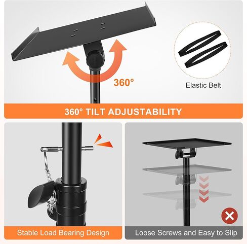حامل جهاز عرض رمزي، حامل كمبيوتر محمول ثلاثي القوائم للكمبيوتر المحمول بارتفاع 24.4 بوصة إلى 46 بوصة، حامل أرضي للكمبيوتر المحمول لمعدات دي جي، والأفلام الخارجية، والمكتب، والمنزل، والمسرح أو الاستوديو (أسود) in Kuwait