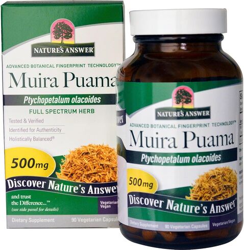 Nature's Answer, Muira Puama, 500 mg, 90 Vegetarian Capsules in Saudi Arabia