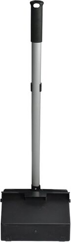 Janico 1085 Commercial Lobby Dustpan Upright, Aluminum Handle, 37" Length, Black in Kuwait