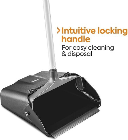 Professional Heavy Duty 36.4" Plastic Upright Dustpans, Black in Kuwait