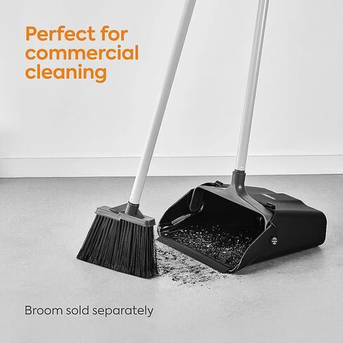 Professional Heavy Duty 36.4" Plastic Upright Dustpans, Black in Kuwait