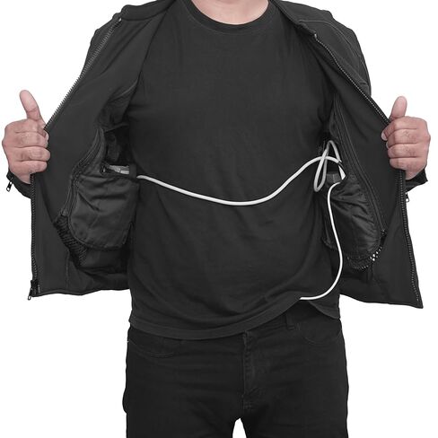 LVAD HeartMate Men’s Textile Jacket –Durable All-Season LVAD Apparel for HeartMate 2 & 3 Patients -Battery Controller Pockets (XX-Large) in Kuwait