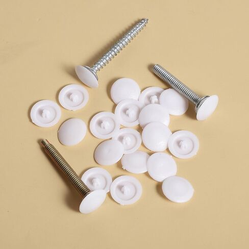 150 Pcs Screw Cap Covers, 12mm Screws Caps White Waterproof Self Tapping Cap Decorative Plastic Screws Caps for Diameter 7-8mm Self Tapping in Saudi Arabia
