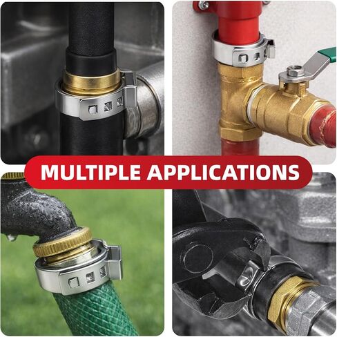 250PCS Single Ear Hose Clamp Kit With storage box, Stepless Adjustable Cinch Clamps with Pincer Tool for Automotive, Plumbing, Home Appliance Line in Kuwait