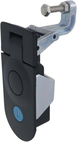 2pcs Compression Latches with Push Button Black Powder Coated Carbon Steel RV Door Locks with Keys Heavy Duty Sealed Large Lever Latches Flush Mount Cabinet Locks Trailers (Black) in Kuwait