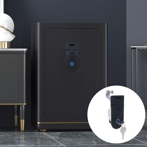 2pcs Compression Latches with Push Button Black Powder Coated Carbon Steel RV Door Locks with Keys Heavy Duty Sealed Large Lever Latches Flush Mount Cabinet Locks Trailers (Black) in Kuwait