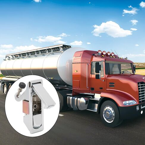 RV Door Lock Replacement, Spring Loaded Door Latch, Push to Open Door Latch Trigger Latch Lock Zinc Alloy Adjustable Lever Hand Operated Compression Latch Flush Cabinets Ship Trailer(Sliver) in Saudi Arabia