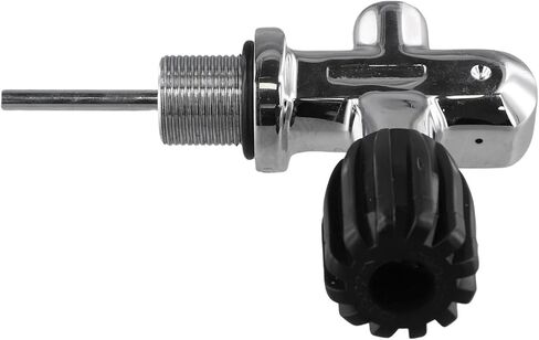Scuba Tank Diving Valve 4500 PSI Brass Chrome Plated with Safety Pressure Relief Port and 3/4-14 Thread for Diving Cylinders in Kuwait