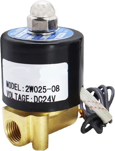 صمام الملف اللولبي النحاسي 2W025-08، مغلق عادة، منفذ 1/4 بوصة، DC24V/AC220V، التحكم في تدفق المياه in Saudi Arabia