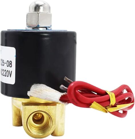 صمام الملف اللولبي النحاسي 2W025-08، مغلق عادة، منفذ 1/4 بوصة، DC24V/AC220V، التحكم في تدفق المياه in Saudi Arabia