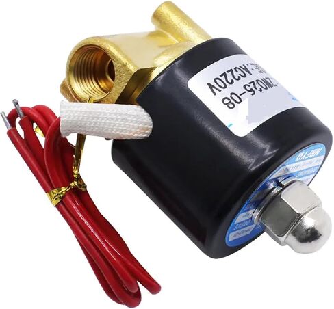 صمام الملف اللولبي النحاسي 2W025-08، مغلق عادة، منفذ 1/4 بوصة، DC24V/AC220V، التحكم في تدفق المياه in Saudi Arabia