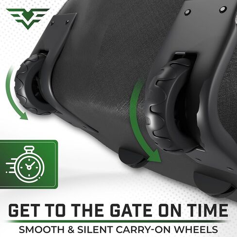 Golf Travel Bags for Airlines with Wheels - 1680D Cart Golf Bags for Men and Women with Golfbag Large Pockets & Bag Travel Air Tag Holder - Outdoor Airplane Luggage Protector for Golfers in Saudi Arabia