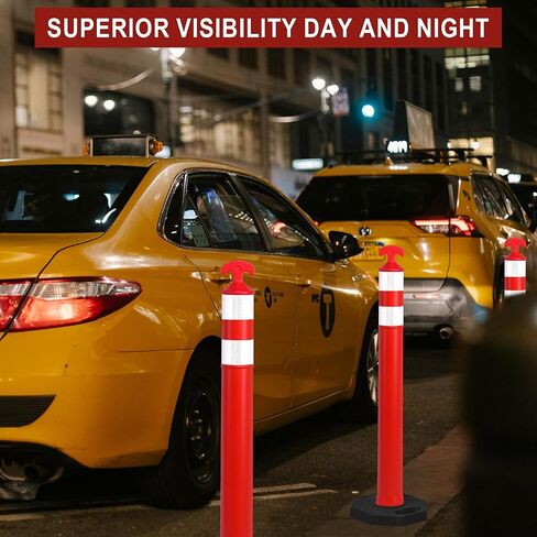 OrangeStar 42 "مخاريط تحديد حركة المرور 6 عبوات مخاريط أمان برتقالية مع قاعدة مطاطية شديدة التحمل للبناء وأعمال الطرق ومواقف السيارات والمستودعات والأحداث in Kuwait