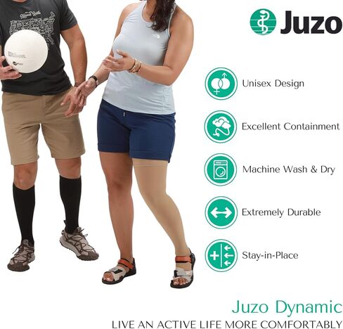 Juzo Dynamic 40-50 mmHg Compression Stockings, Pantyhose, Open Toe | Compression Socks for Men/ Women for Extreme Varicosities & Edema, Orthostatic Hypotension, Post-Op in Kuwait