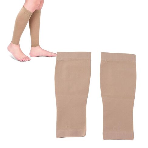 Vbest life Calf Compression Sleeves, 1 Pair Sports Elastic Compressiong Socks Calf Sleeves for Men and Women (XL-Flesh-colored) in Saudi Arabia