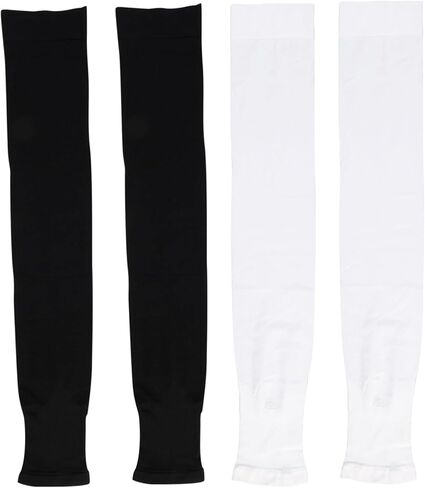 4PCS Basketball Leg Sleeve, Ice Silk UV Sleeves for Women, Long Knee Compression Leg Sleeves for Men, Perfect for Outdoor Activities, Cycling, Running, Hiking and Fishing in Kuwait