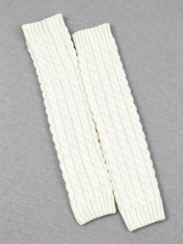 Women Slouch Leg Warmers Thick Cable Knit Socks Cozy Winter Warm Chunky Knit Boot Socks for Fall Student Outfits in Saudi Arabia