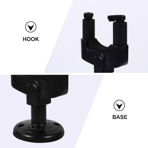 2 Pack Guitar Wall Hanger Hook Set for Acoustic, Electric, Bass Guitars and Ukuleles with Wall Mount Holder for Musical Instrument Storage in Saudi Arabia