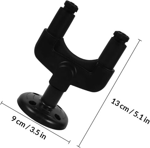 2pcs Guitar Wall Hangers for Acoustic, Electric, Bass, and Ukulele – Sturdy Wall Mount Hooks with Protective Padding, Suitable for Home and Studio Instrument Storage in Saudi Arabia