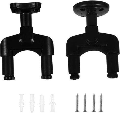 Mikinona 2pcs Guitar Wall Mount Hangers with Screws for Acoustic, Electric, Bass Guitars and Ukulele – Heavy Duty Wall Hook Holders for Home, Studio, and Music Room Storage in Saudi Arabia