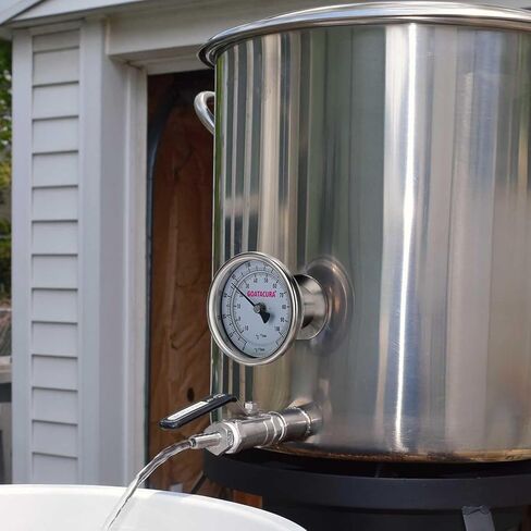 Hygienic Bimetallic Thermometer, Full Stainless Steel, 3" Dial Size, 4" Stem, 1.5" Tri-clamp, 0-220 Deg F/-10-100 Deg C, 1% Accuracy in Kuwait