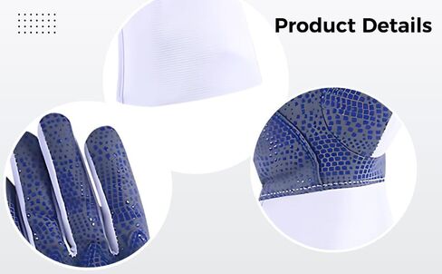 Fencing Glove, Blue Plastic Dot, Size L Right-Hand, Foil Epee Saber, Anti-Puncture Single Piece in Saudi Arabia