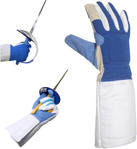 قفاز المبارزة قفازات اليد اليمنى للمبارزة قفازات جلدية غير قابلة للانزلاق قابلة للتعديل للبالغين مقاومة للثقب قابلة للتنفس مبطنة بالقطن / معدات إيبي للتدريب واللعبة in Kuwait