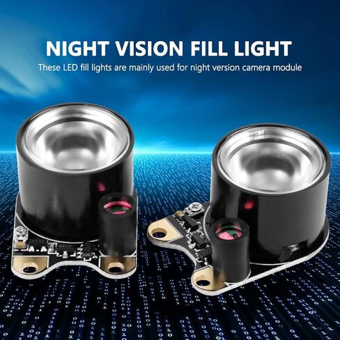 Infrared LED Fill Lights for Camera High Performance 850nm Night Vision Illumination Compact Lightweight Design Easy Mount with Screws and Nuts 1 Pair Kit in Saudi Arabia